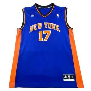 Adidas New York Knicks Jeremy Lin 17 Jersey Mens Medium Blue Linsanity NBA M